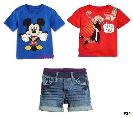 baju kaos celana mickey mouse